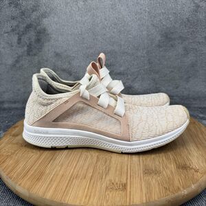 Adidas Edge Lux Bounce Running Shoes Womens Size 6.5 Pink White Mesh Athletic